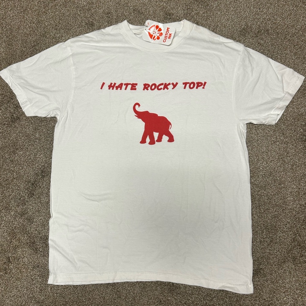 Alabama Crimson Tide Custom Ink Comfort Colors “I Hate Rocky Top” Shirt